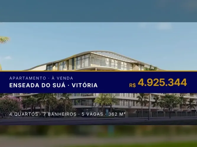 Exclusivo apartamento na Enseada do Suá: 4 quartos e áreas de lazer incríveis!