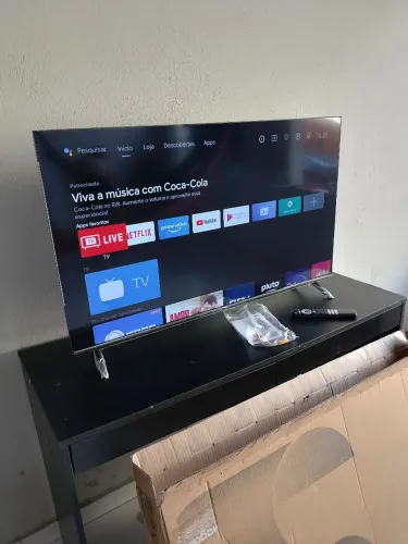 TV SMART TCL ANDROID 43 POLEGADAS (6 MESES DE USO). NOVA NA CAIXA.