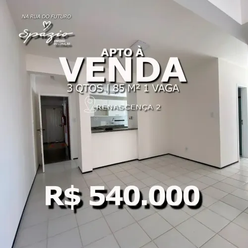 Apartamento à venda no PONTA NEGRA, JARDIM RENASCENÇA, São Luís, MA