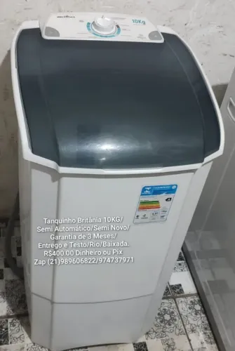 Tanquinho 10KG/Semi Automático/Semi Novo/Com Garantia/Entrego