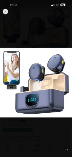 Microfone de lapela 