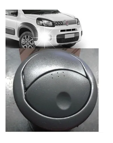 Difusor de Ar Lateral Painel Fiat Novo Uno Fiorino Preto