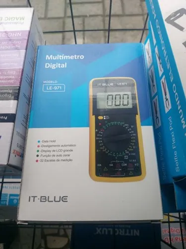 Multímetro Profissional Le-971 Digital C/ Bipe E Capacímetro<br><br>