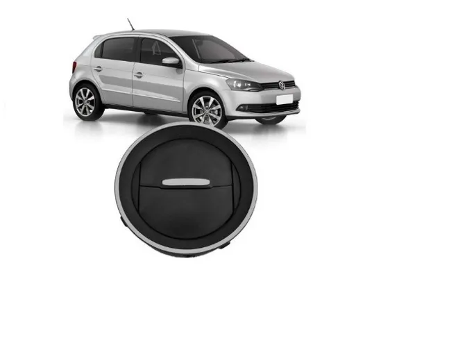 Difusor de Ar Gol G4 G5 G6 Voyage Saveiro - Aro Botao Prata valor unitário f