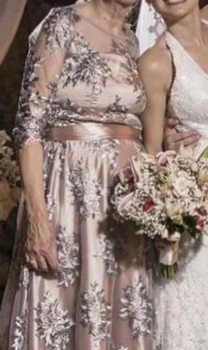 Vestido para madrinha ou mãe de noiva + sapatos Villa Vittini