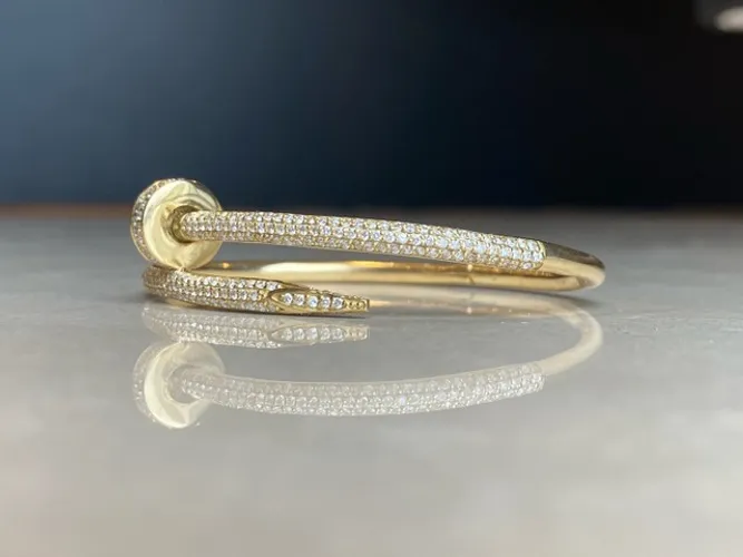 Bracelete Prego Diamond em Ouro 18K