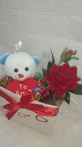 Kit Linda Caixinha De Chocolate Com Ursinho