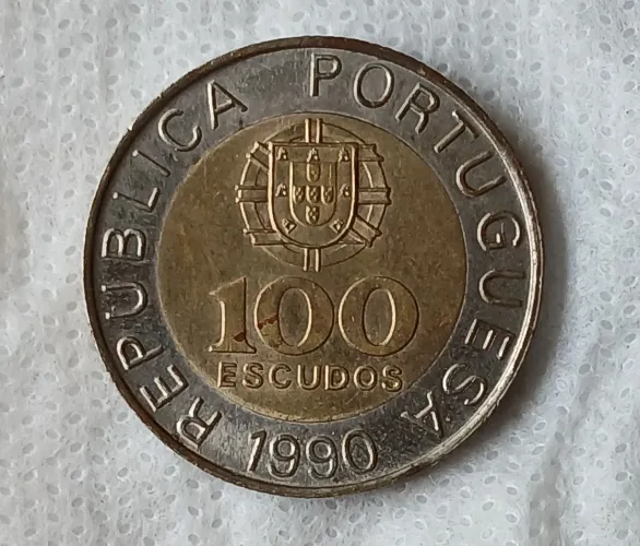 100 escudos 1990 República Portuguesa 