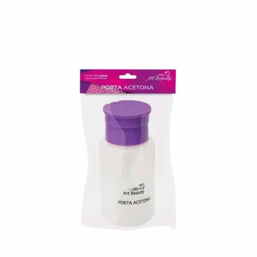 Dosador Porta Acetona De Plástico 175 Ml - Art Beauty