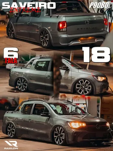 Roda aro 18 Volkswagen Saveiro Extreme 1.6 2018 4x100
