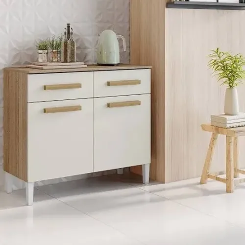 Balcão para Cozinha 2 Portas 2 Gavetas p43