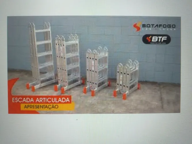 Escada Articulada Botafogo - 4x4 = 16 Degraus