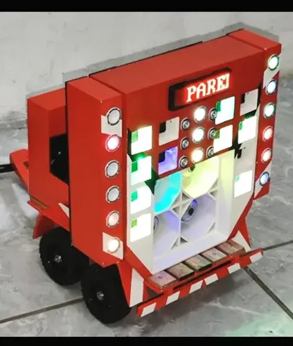 Mini Paredão de Som com Iluminação de Led 