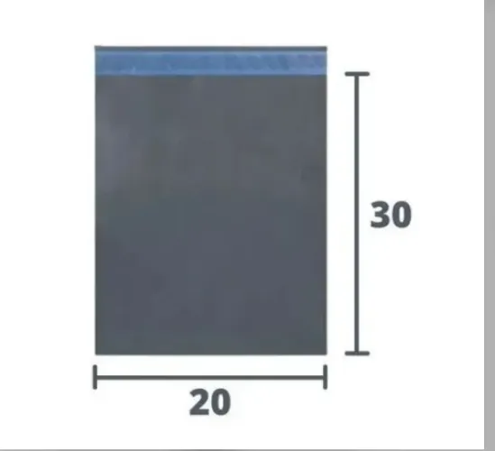 25 Envelopes Segurança Cinza 20x30 Embalagem Correios Sedex