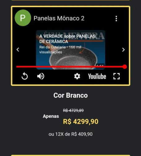 Panelas Mónaco 20 Peças - Linha Diamante Premium