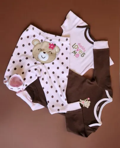 Kit Trio Carter's - Menina - 3 Meses