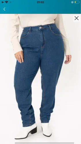 Calça mom jeans Plus Size 