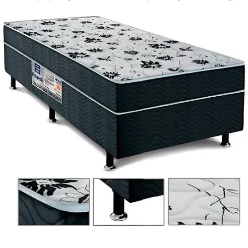 Cama box solteiro ORTOBOM d28 FRETE GRÁTIS