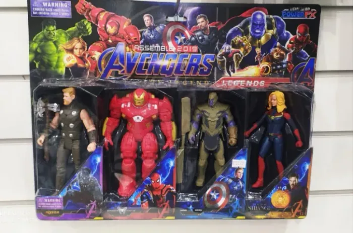 Coleção Bonecos Vingadores Power Fx Assemble 2019 - Kit 02