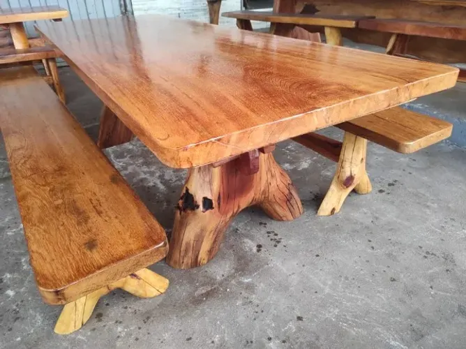 Mesas Rústicas em madeira natural (Black Frida)(Limpa Estoque) Apartir de 2.800,00