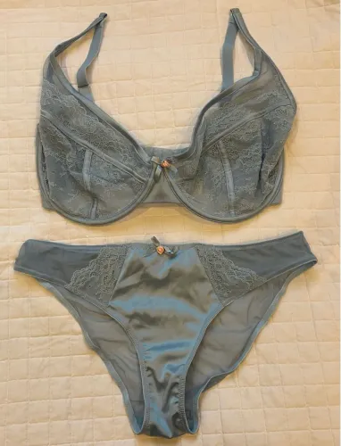 Conjunto Lingerie Azul Bebê