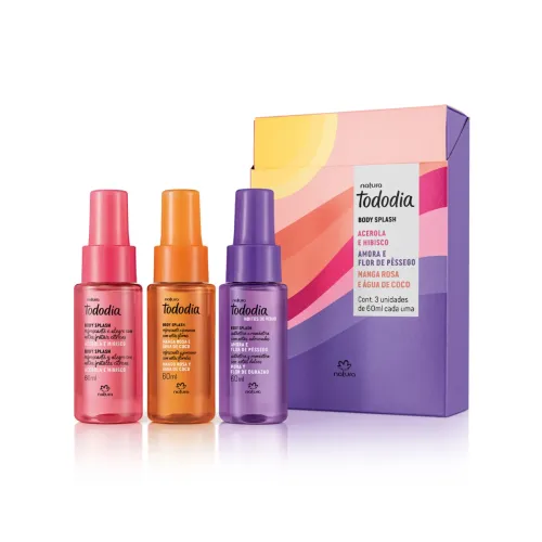 KIT NATURA TODO DIA BODY SPLASH 3 UNIDADES 60ML