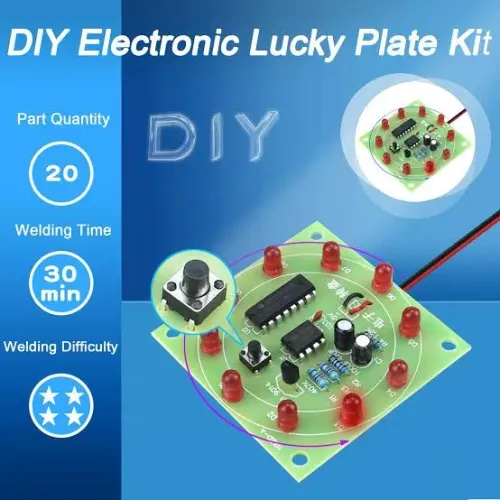 Kit Placa Eletrônica de Roleta da Sorte DIY