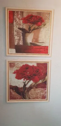 Quadros Decorativos Flores Vermelhas