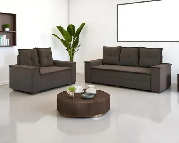 Sofá 2 e 3 lugares luxury novo de fabrica