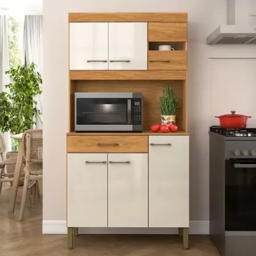 Cozinha Carla cinamomo/off white 