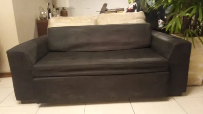 Sofá Cama 2 Lugares - Preto