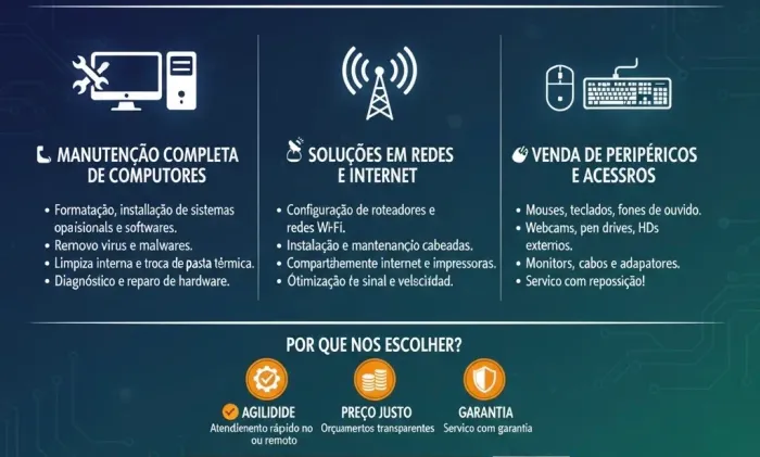 Manutenção de computadores e redes