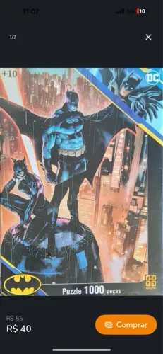 Quebra-cabeça Batman 1000 peças