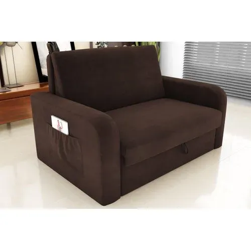 Sofá Cama 2 Lugares Marrom pronta entrega