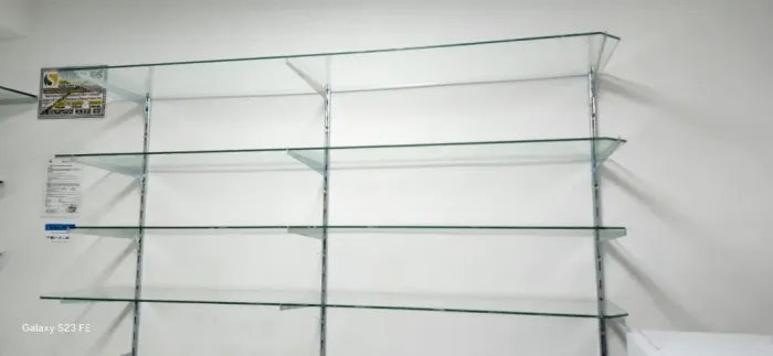 Prateleiras de Vidro 6mm (unidade) 1,00 x 0,30m