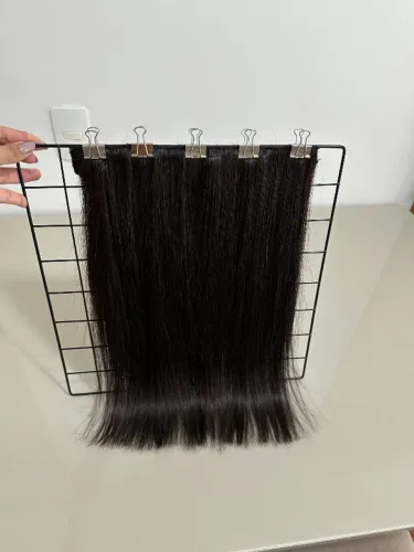 Mega Hair humano BRASILEIRO em tic tac Liso 