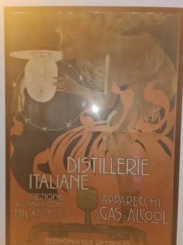 Cartaz Antigo Distillerie Italiane - Decoração Vintage