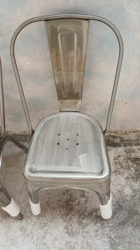 4 cadeiras design Tolix galvanizada