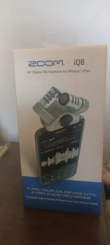 Microfone para iPhone zoom iq6