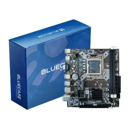 Placa Mãe Blucase H81 D3HGU-M2 Rev 2.0, DDR3, LGA1150, M.2 NVMe, mATX, HDMi e VGA 