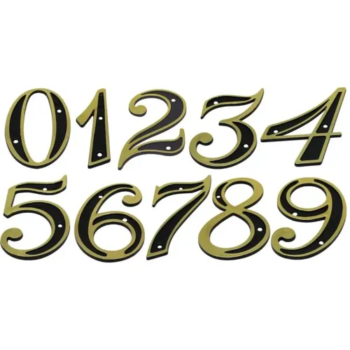 Numeros residencial latão (NÃO enferruja)