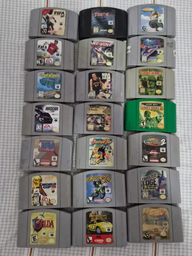 Lote de jogos originais de nintendo 64