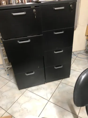 ARQUIVO DE AÇO 04 GAVETAS PRETO