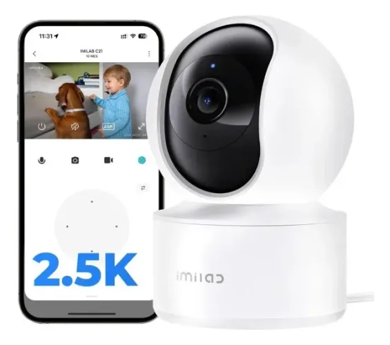 Câmera De Segurança Monitor Bebe Imilab Xiaomi C21 2k Wifi 360 Visão Noturna Detecção IA
