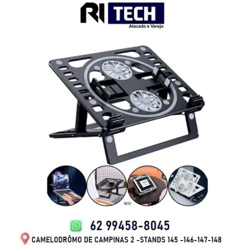 Suporte Refrigeração Cooler Notebook Tablet Celular Livros Tomate MTN-889