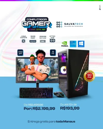 PC GAMER PARA JOGAR GTA-RP