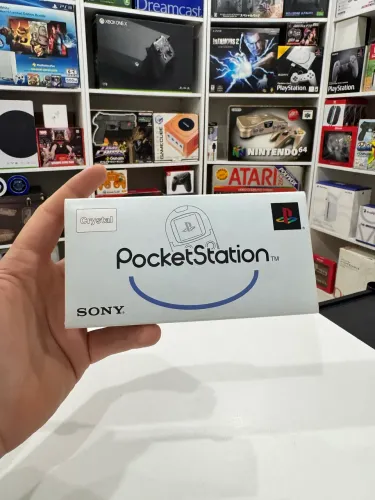 Vendo Pocketstation Ps1 Sony Crystal Original com case 