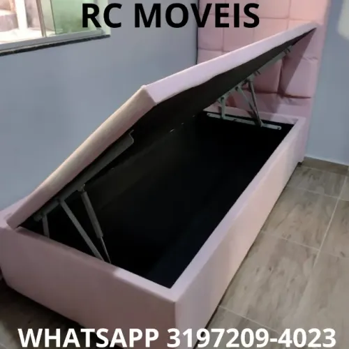 Cama Box Baú Solteiro 88x1,88 - Baú Blindado