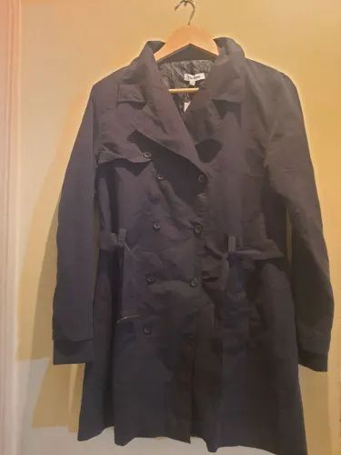Trench coat preto feminino