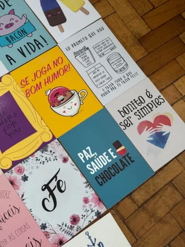 Kit de Placas Decorativas com Mensagens Positivas